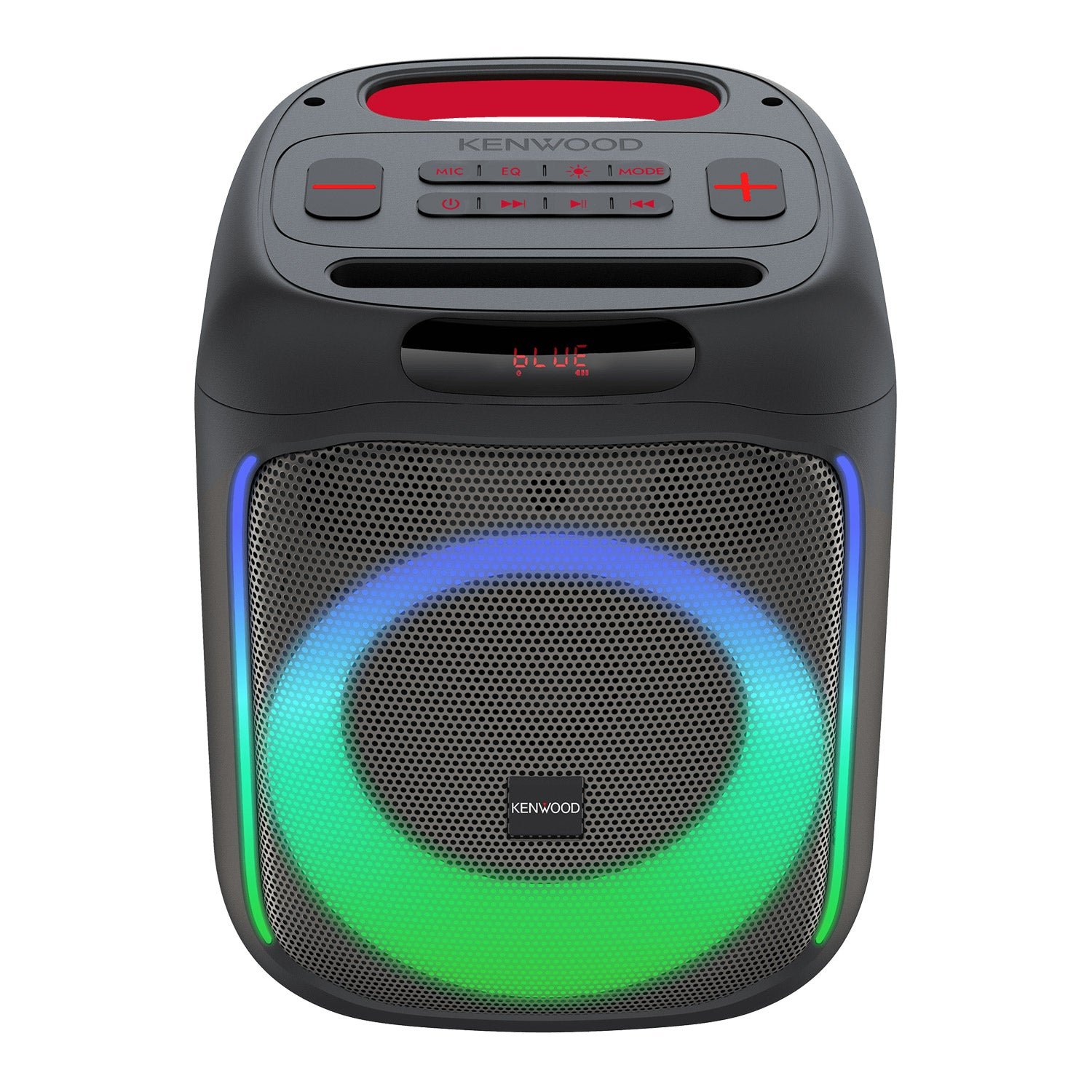 KENWOOD Party Wireless Speaker AS-P200BT - Front Blue Green Display