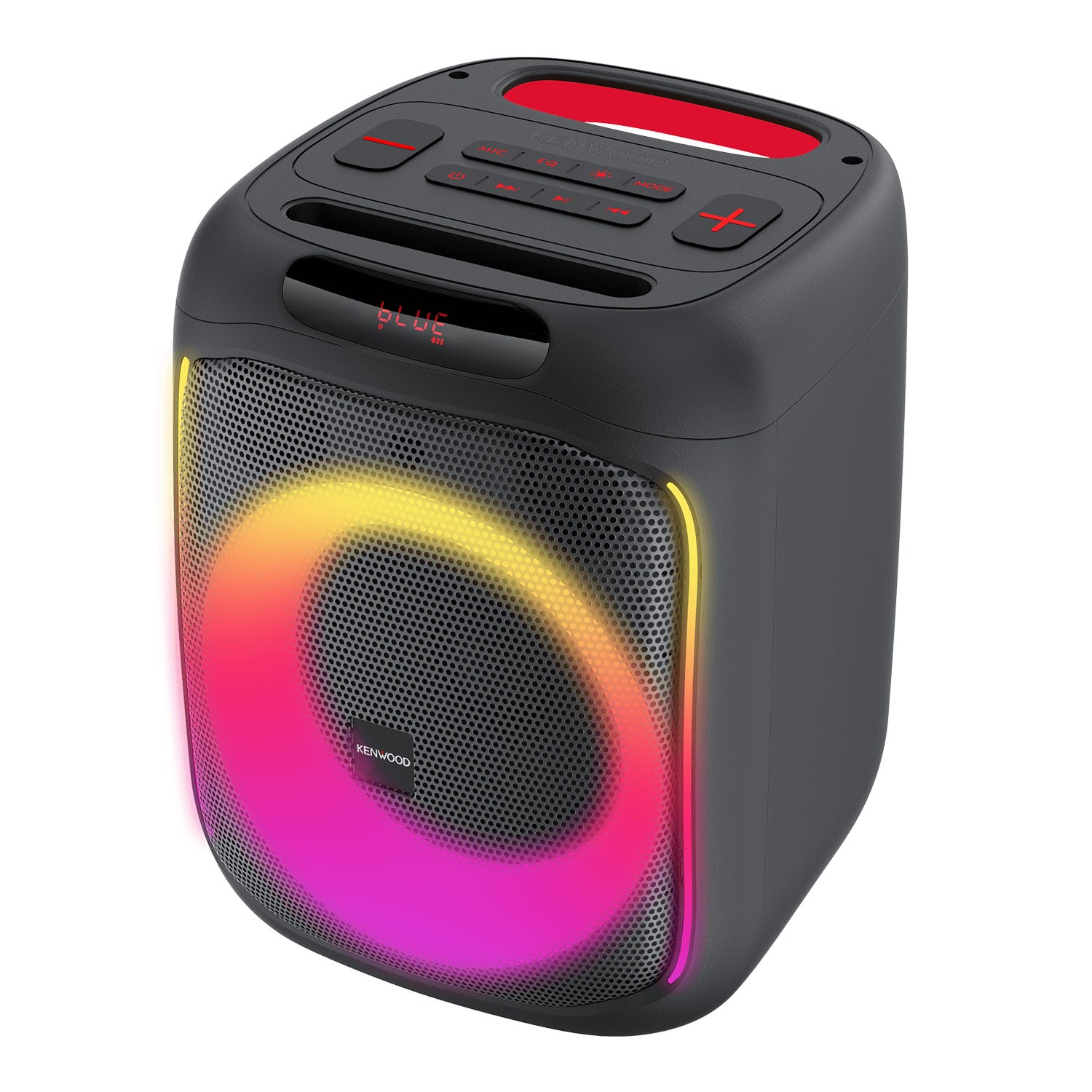 KENWOOD Party Wireless Speaker AS-P200BT - Front Pink Yellow Side