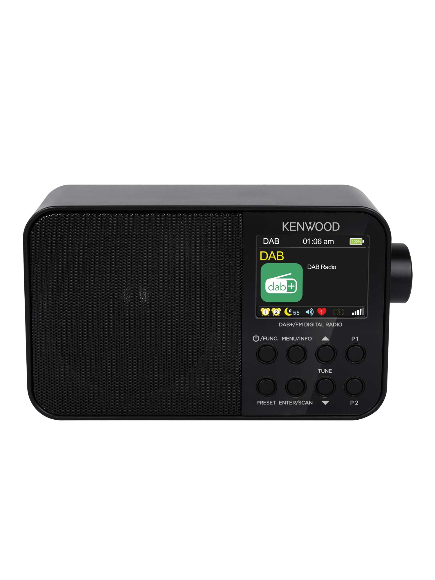 CR-M30DAB-B Portable DAB+/FM Radio front view
