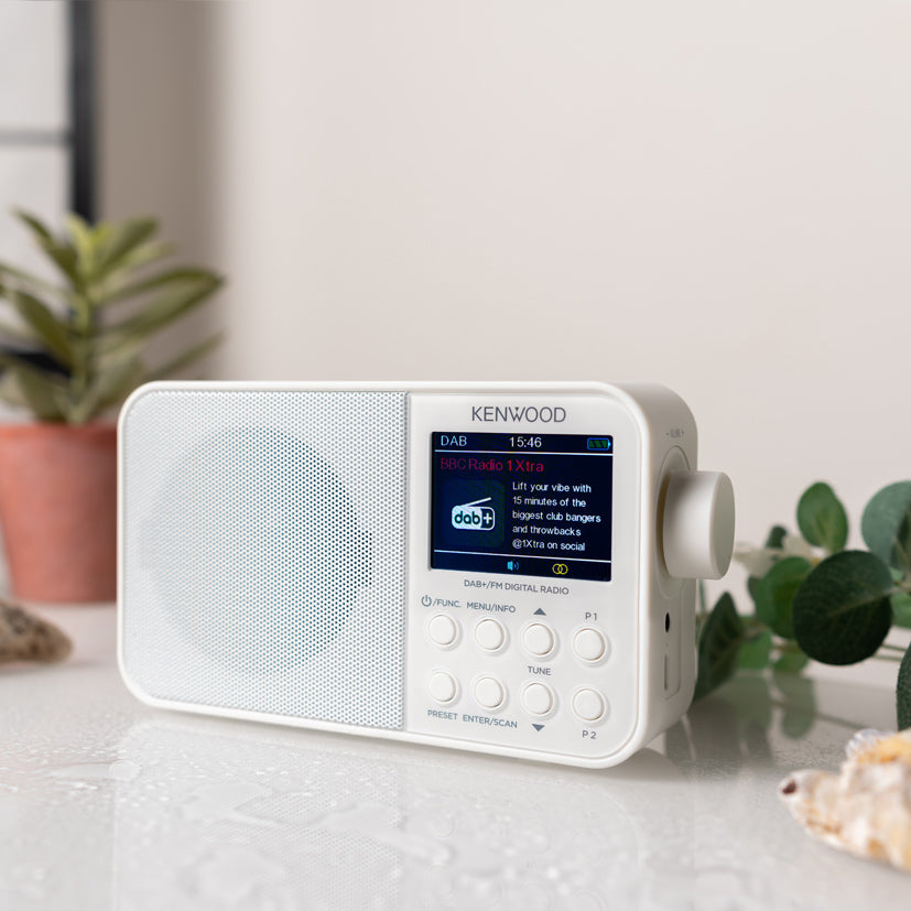 KENWOOD CR-M30DAB in white Portable DAB+/FM Radio