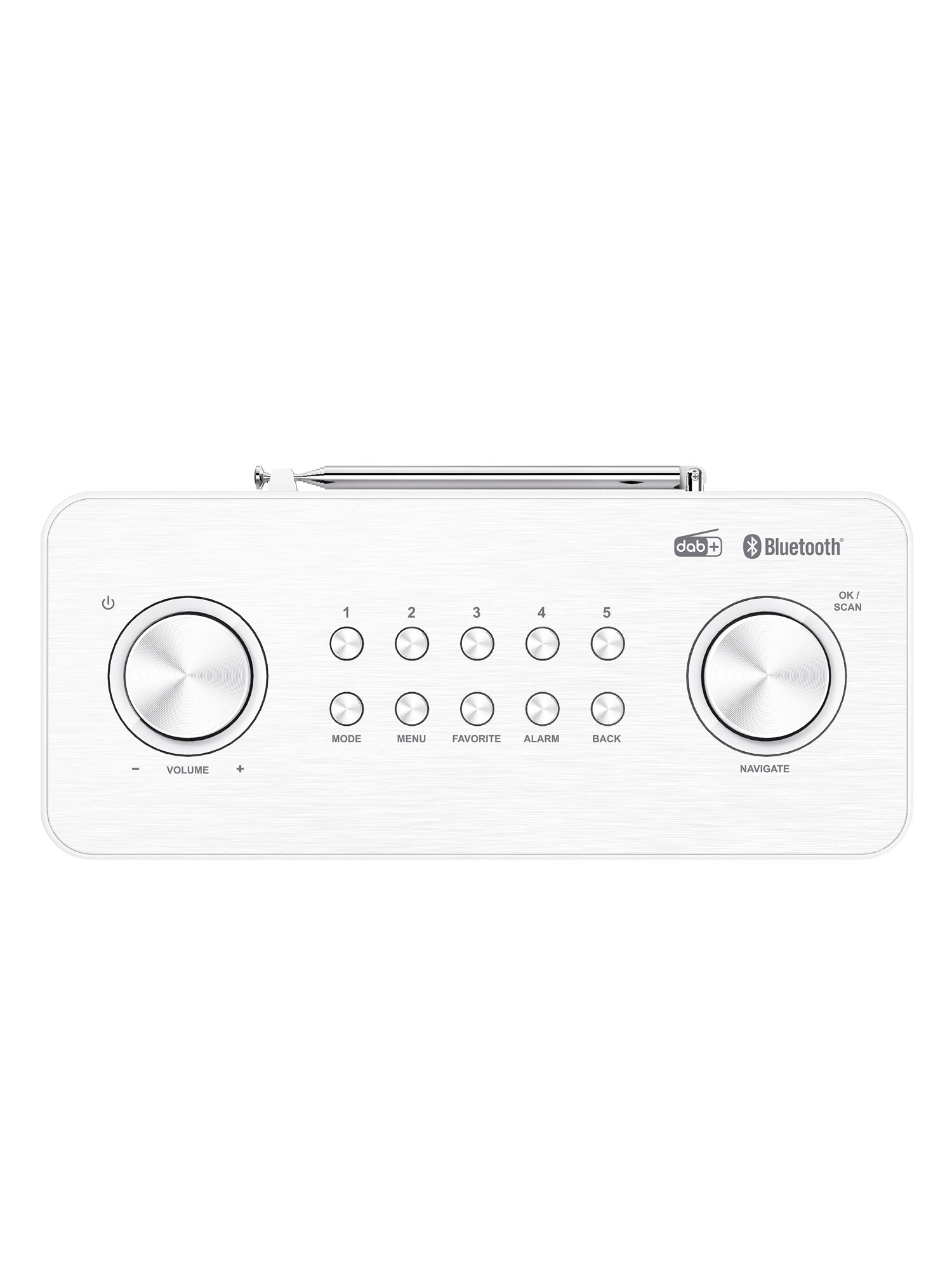 CR-ST80DAB-W Compact DAB+/FM Radio top view