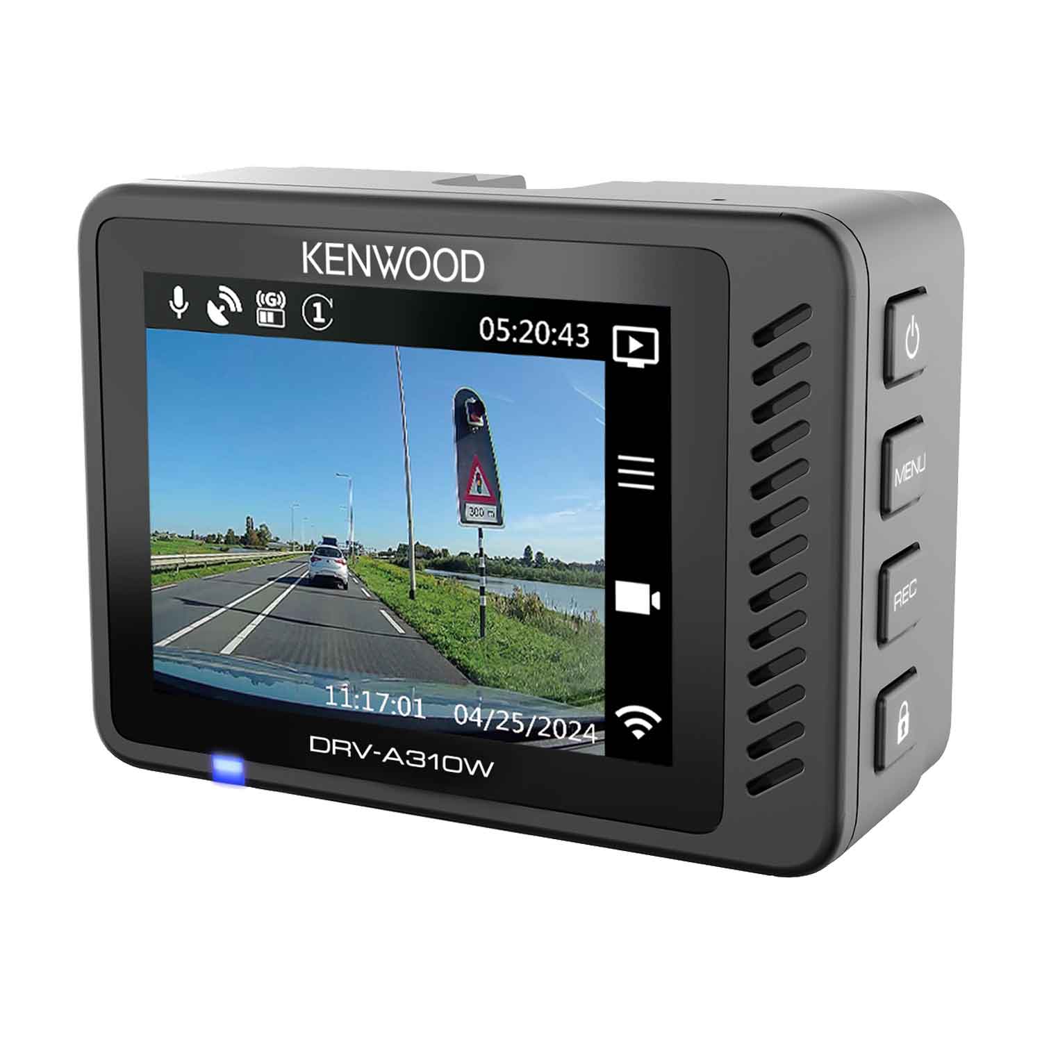 DRV-A310W KENWOOD 2.0inch full colour display - Rear view