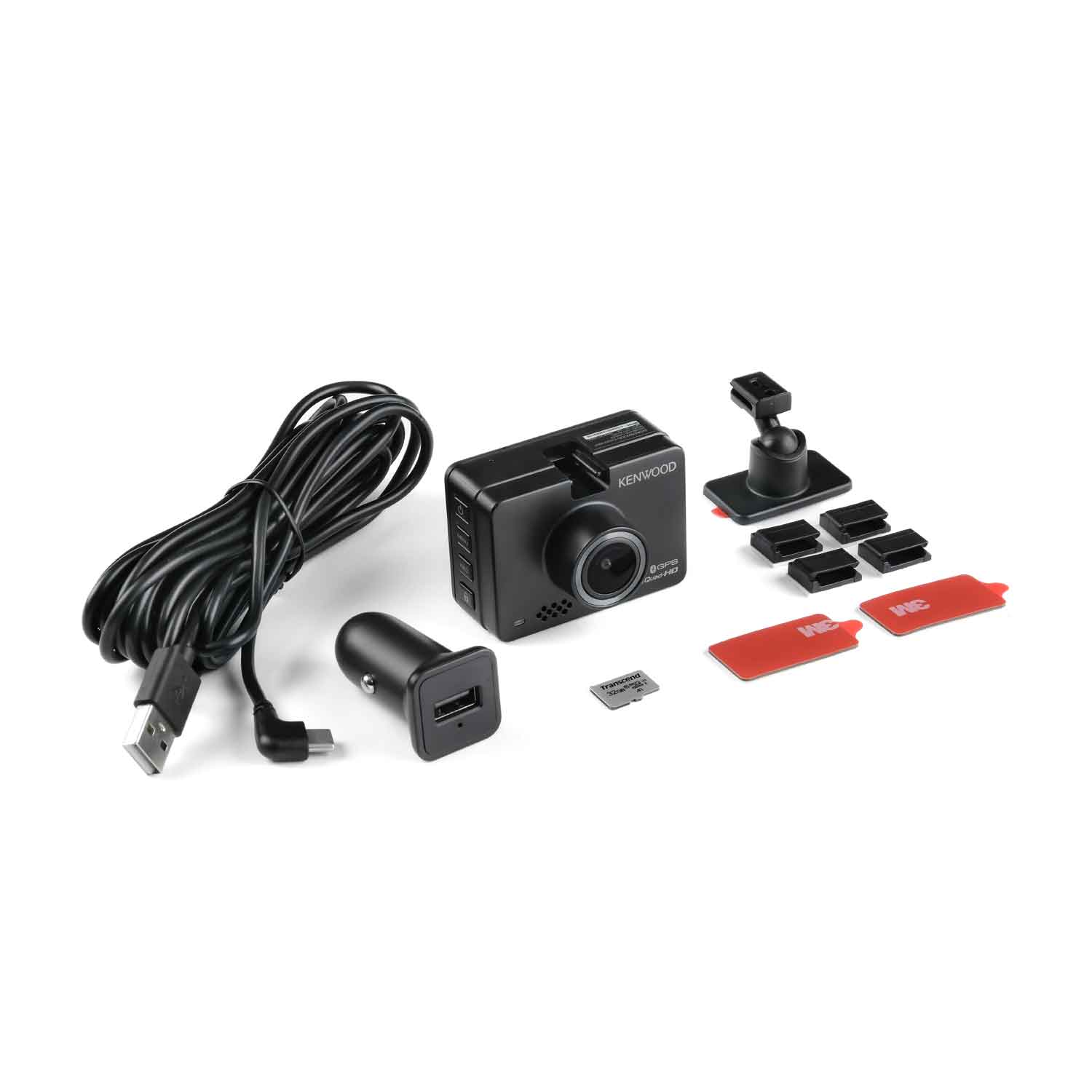 DRV-A510W Compact 2K Wide Quad-HD Dash Cam, 2.0" LCD Screen, 32GB SD-Card