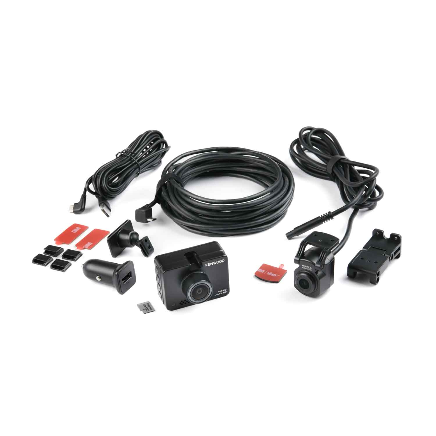 DRVA310R110 Full-HD Front & Full-HD Waterproof Rear-View Dash Cam Bundle Incl 32GB SD-Card