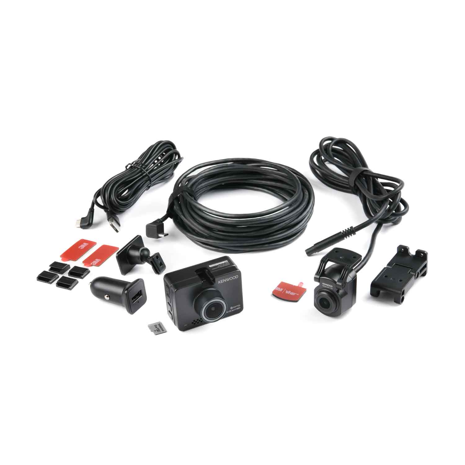 DRVA510R110 2K Wide Quad-HD Front & Full-HD Waterproof Rear-View Dash Cam Bundle Incl 32GB SD-Card