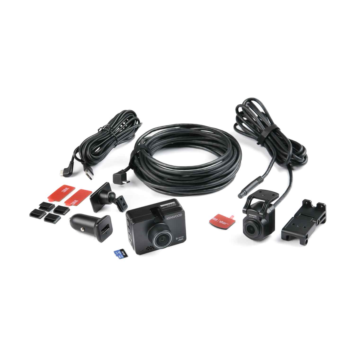 DRVA610R210 4K Ultra-HD Front & 2K Waterproof Rear-View Dash Cam Bundle Incl 64GB SD-Card
