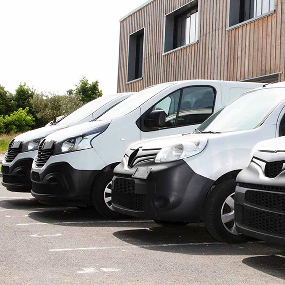 white work vans