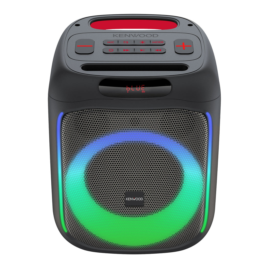 KENWOOD Party Wireless Speaker AS-P200BT - Front Blue Green Display