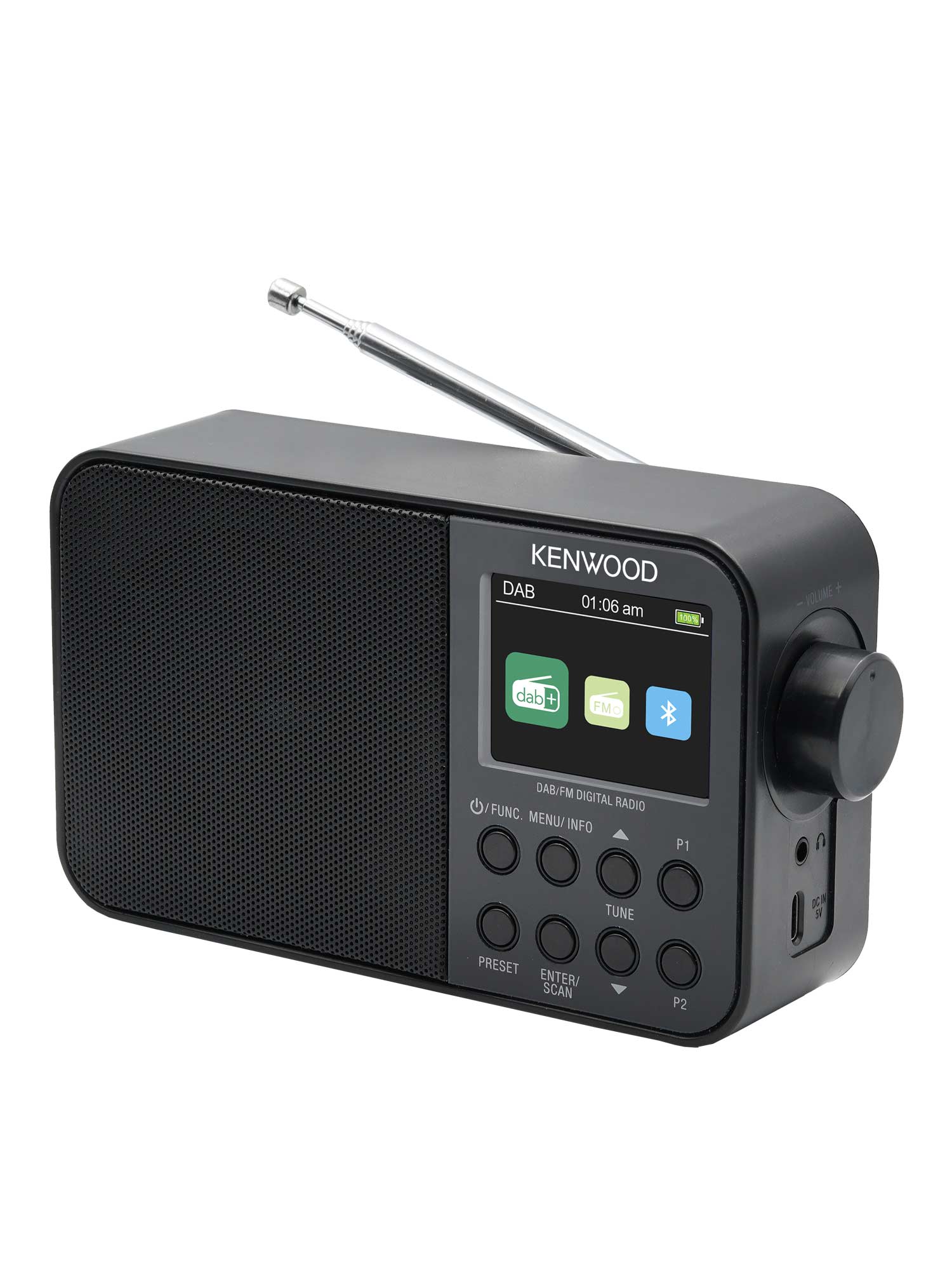 CR M30DAB B Portable DAB Radio Bluetooth Streaming KENWOOD