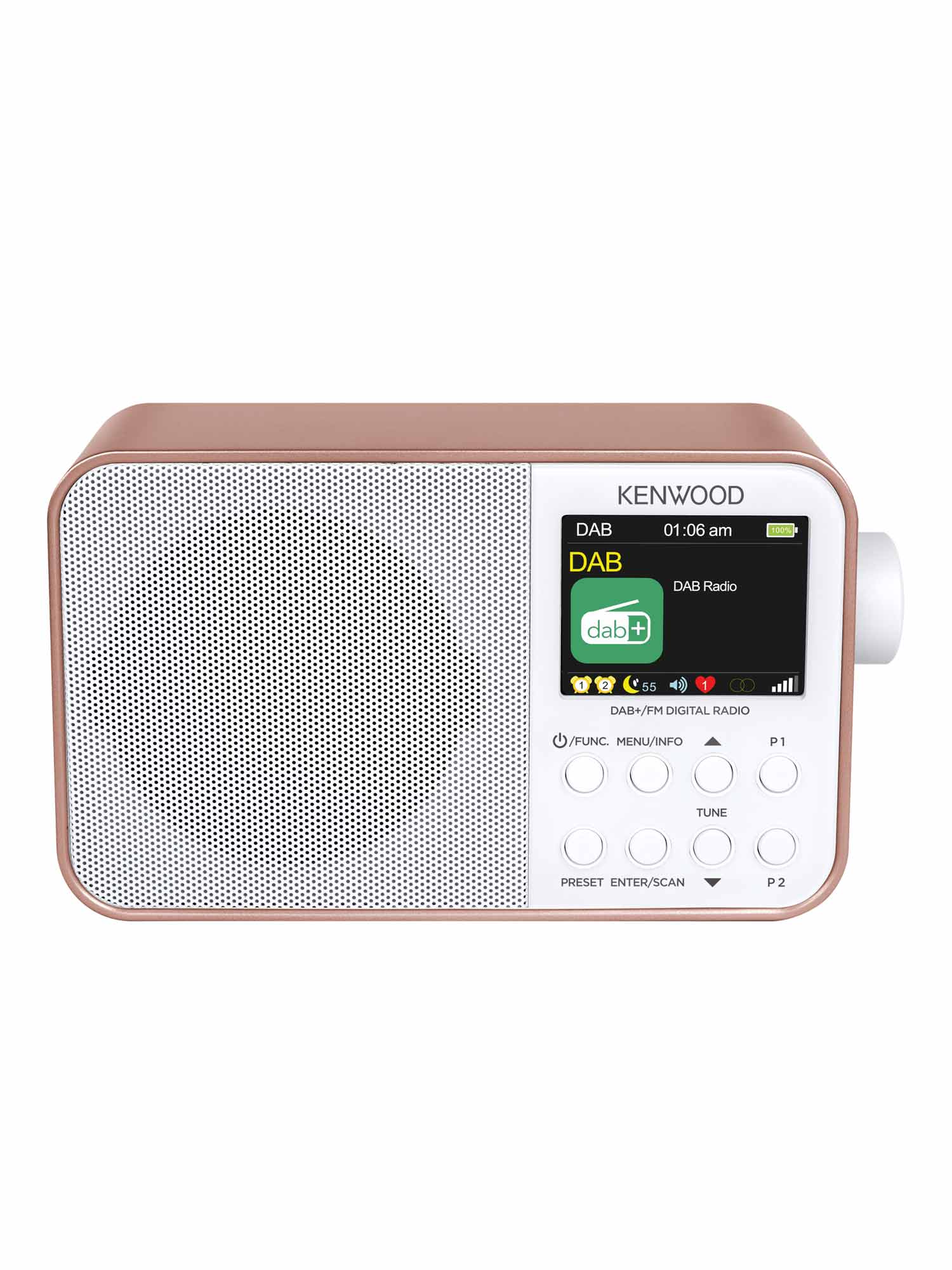 CR-M30DAB-R KENWOOD portable DAB Bluetooth radio front image