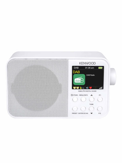 CR-M30DAB-W KENWOOD portable DAB Radio with Bluetooth Audio Streaming front view