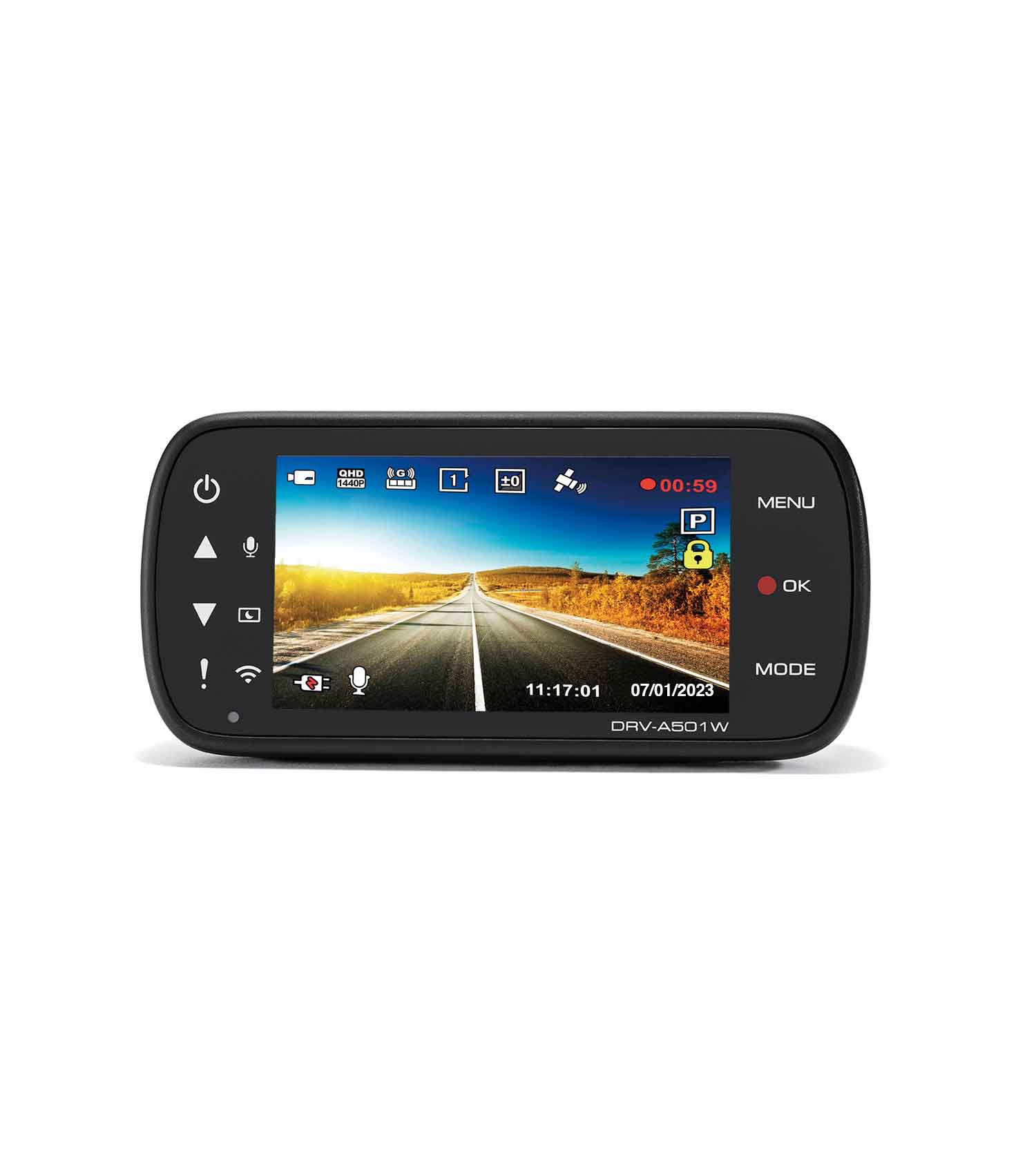 DRV-A501W - Wide Quad HD car dash cam – KENWOOD Audio | Dash Cams