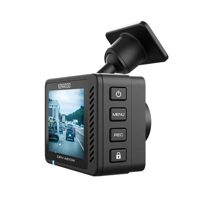 DRV-A610W 4K Ultra-HD dash camera display &amp; buttons