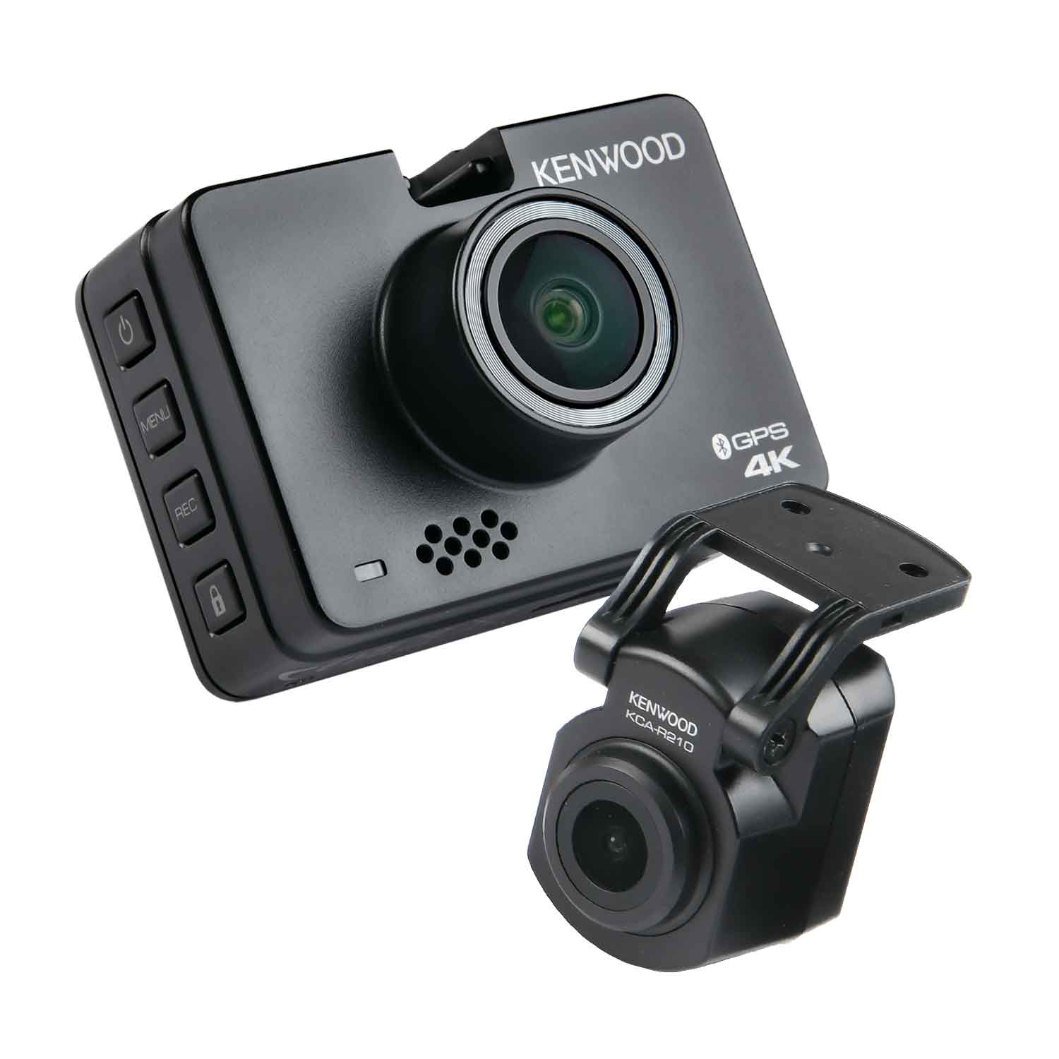 DRVA610R210 4K Ultra-HD Front &amp; 2K Waterproof Rear-View Dash Cam Bundle Incl 64GB SD-Card