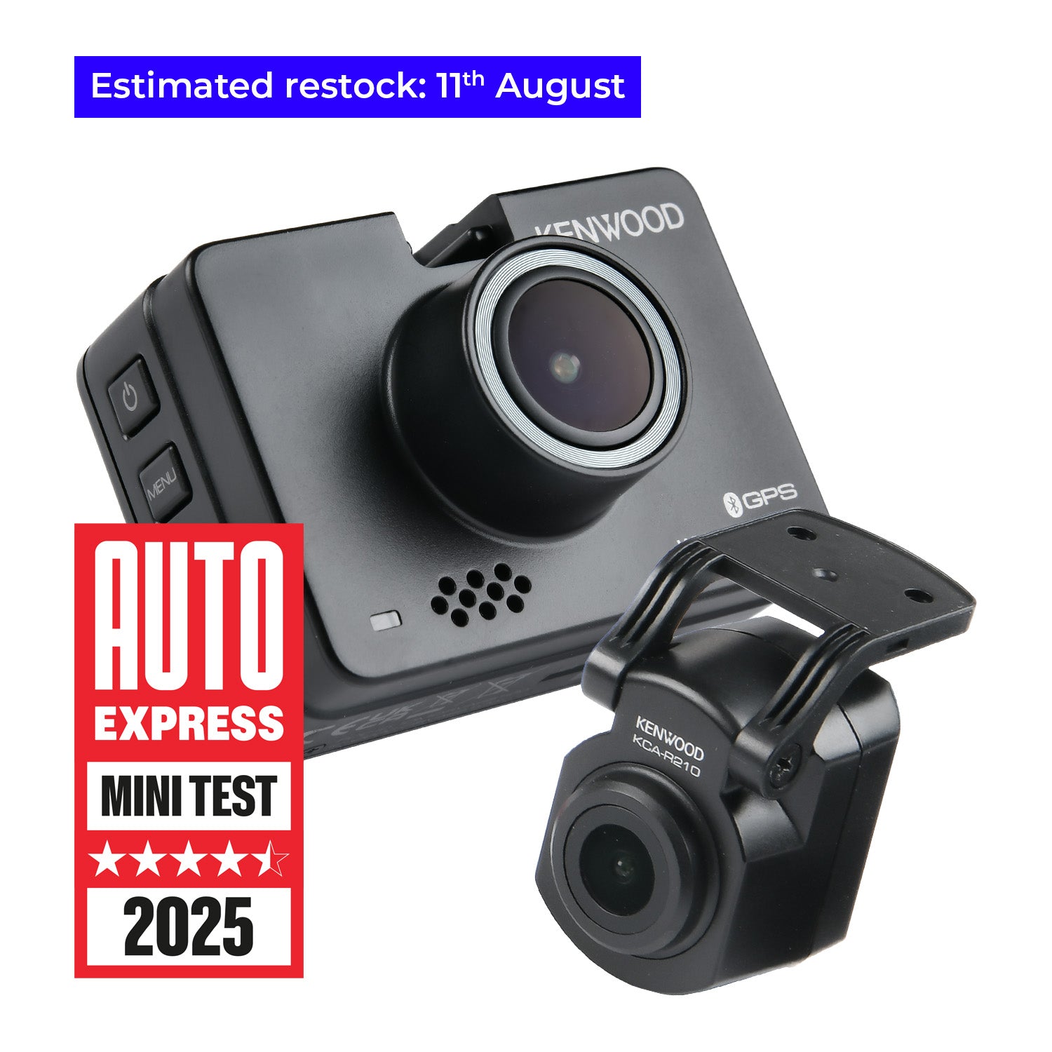 DRVA610R210 4K Ultra-HD Front &amp; 2K Waterproof Rear-View Dash Cam Bundle Incl 64GB SD-Card