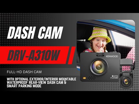 DRVA310R110 NEW Full-HD Front &amp; Full-HD Waterproof Rear-View Dash Cam Bundle Incl 32GB SD-Card