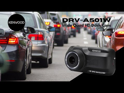 KENWOOD DRV-A501W dash cam &amp; KCA-R100 rear view camera video